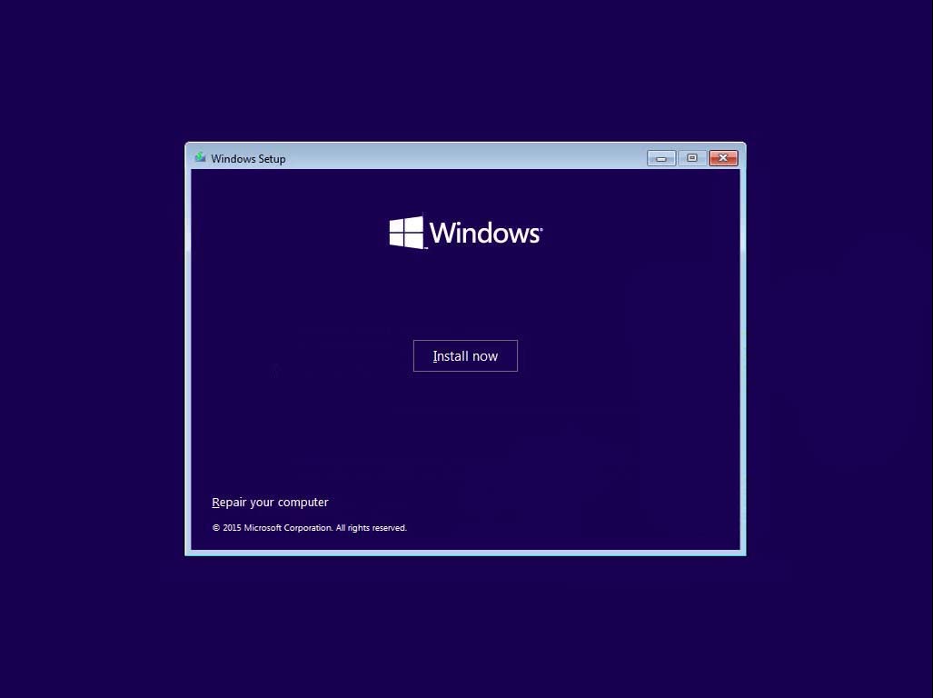 Install Now Cara Install Windows 10 3