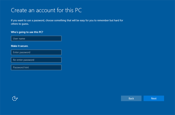 Username Cara Install Windows 10 14