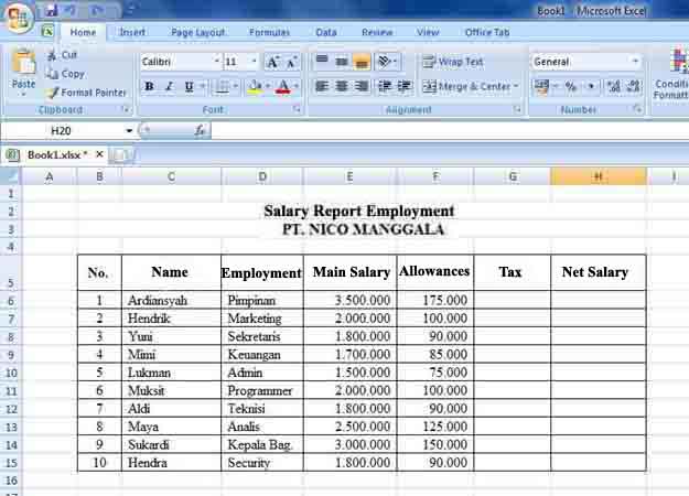 how to create an employee salary report 4