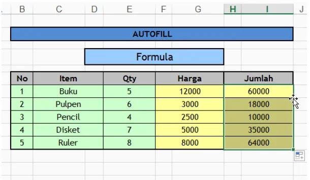 How to Sort Formulas Using Excel AutoFill