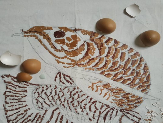 Utilization of EggShells as A Craft Material for Friendly Environment