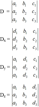 determinan sistem persamaan linear tiga variabel