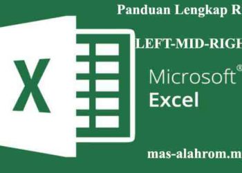 Rumus Excel LEFT MID dan RIGHT Excel