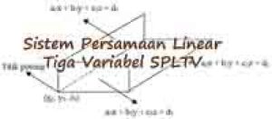 Sistem Persamaan Linear Tiga Variabel (SPLTV)